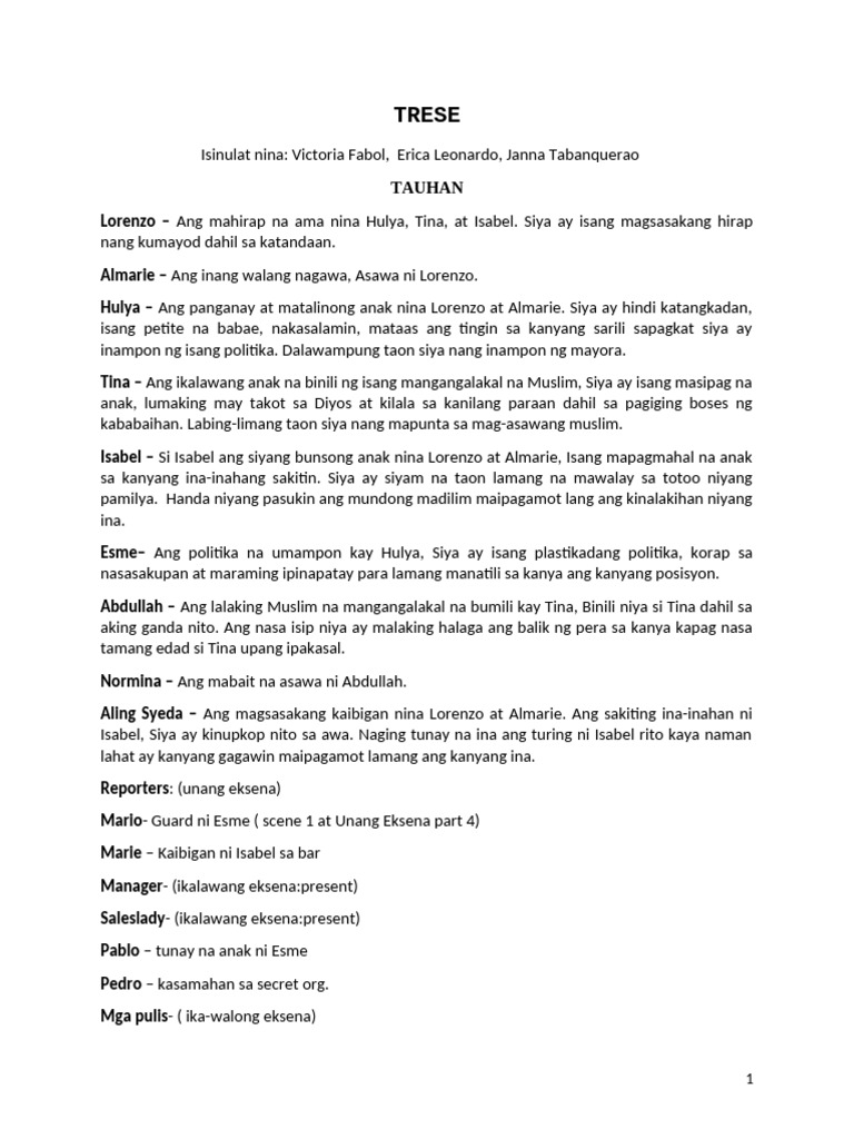 Trese Revise 2 | PDF