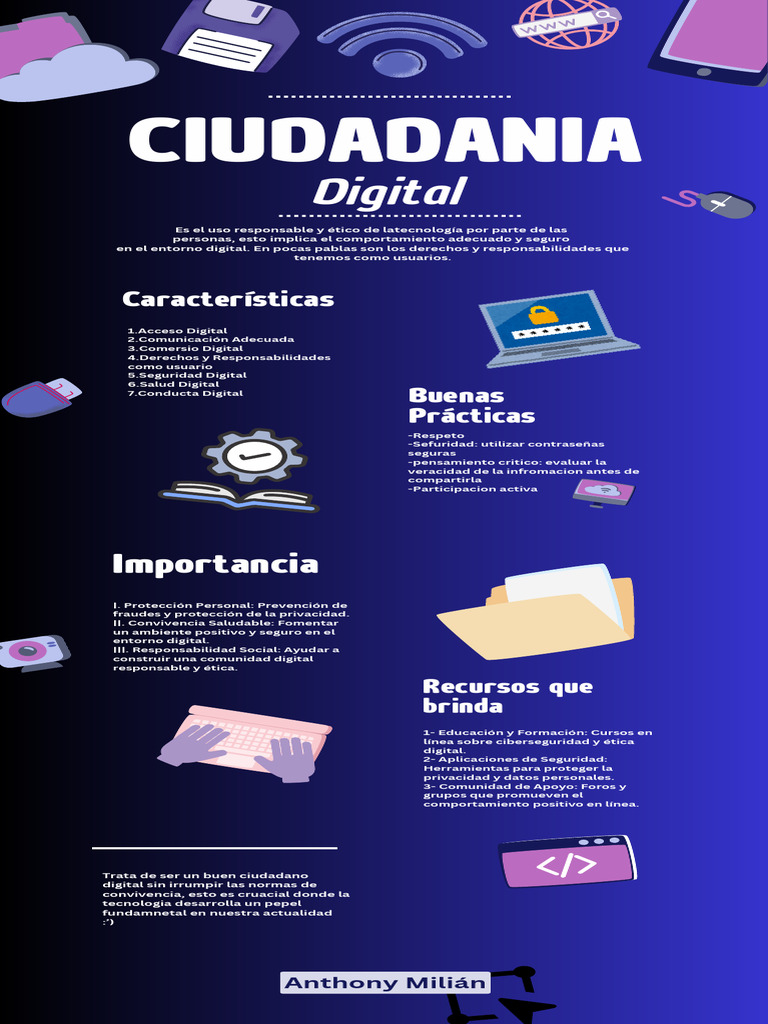 Infografía sobre Ciudadanía Digital | PDF