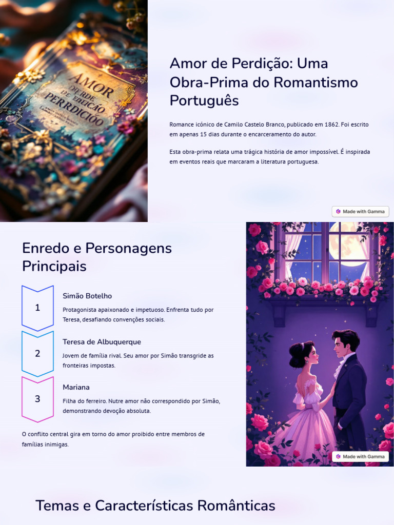Amor de Perdição: Trágico Romance Português | PDF