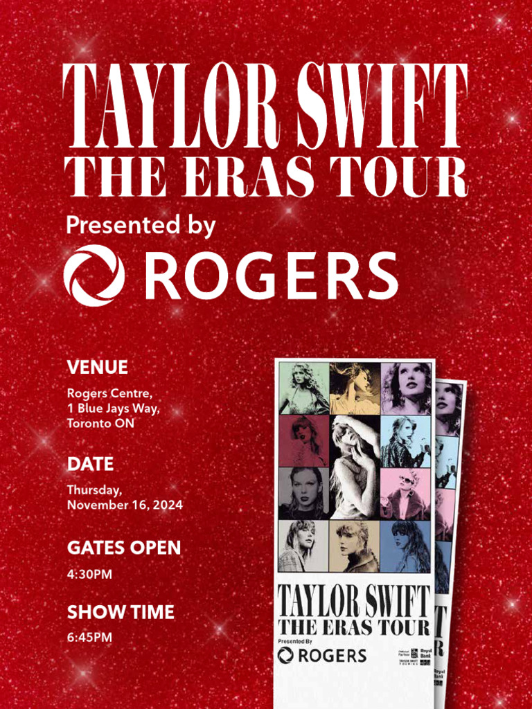 Rogers X TS Ticket Itinerary - Nov 16 | PDF