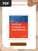 Artificial Intelligence and Robotics (Huimin Lu) | PDF