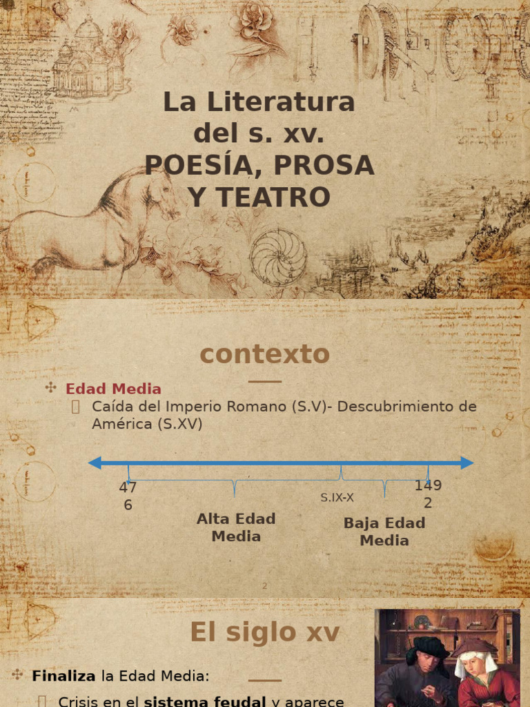 PoesÃ - A, Prosa y Teatro Del S. XV | PDF
