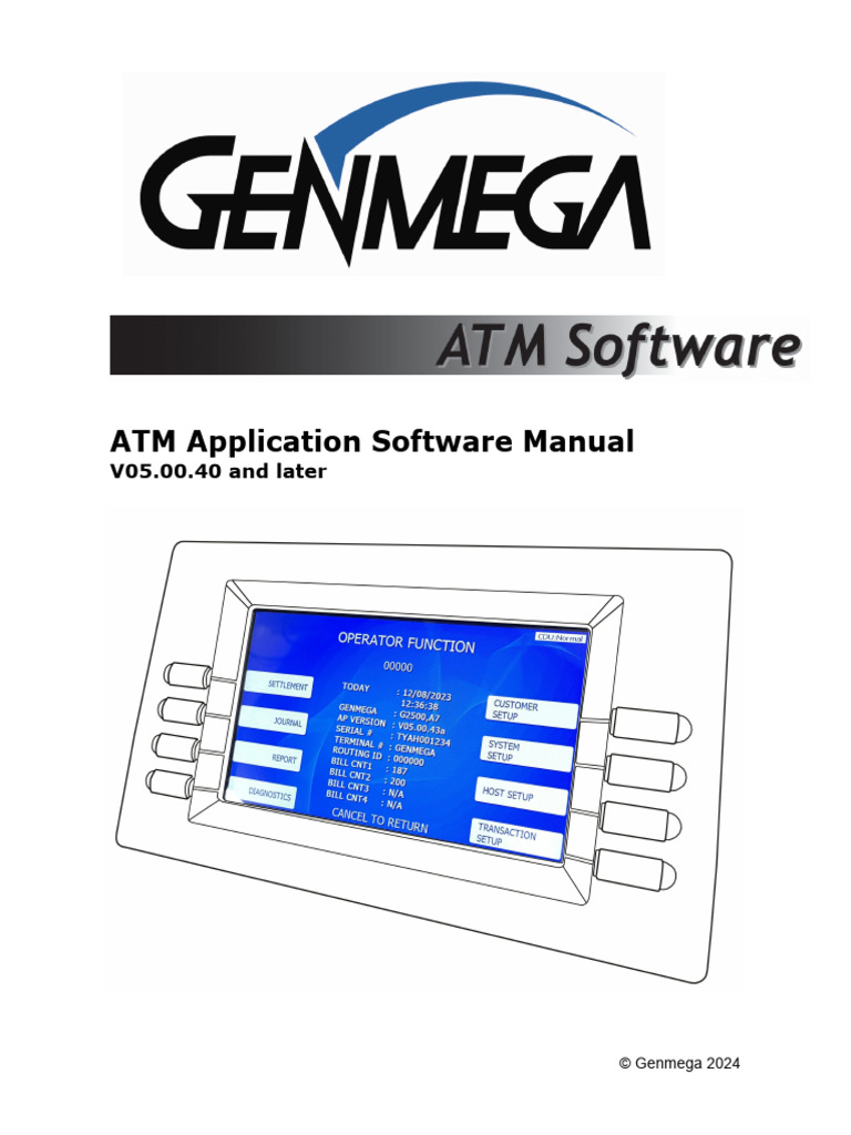 ATM Software Manual V05.00.40 Guide | PDF | Automated Teller Machine ...