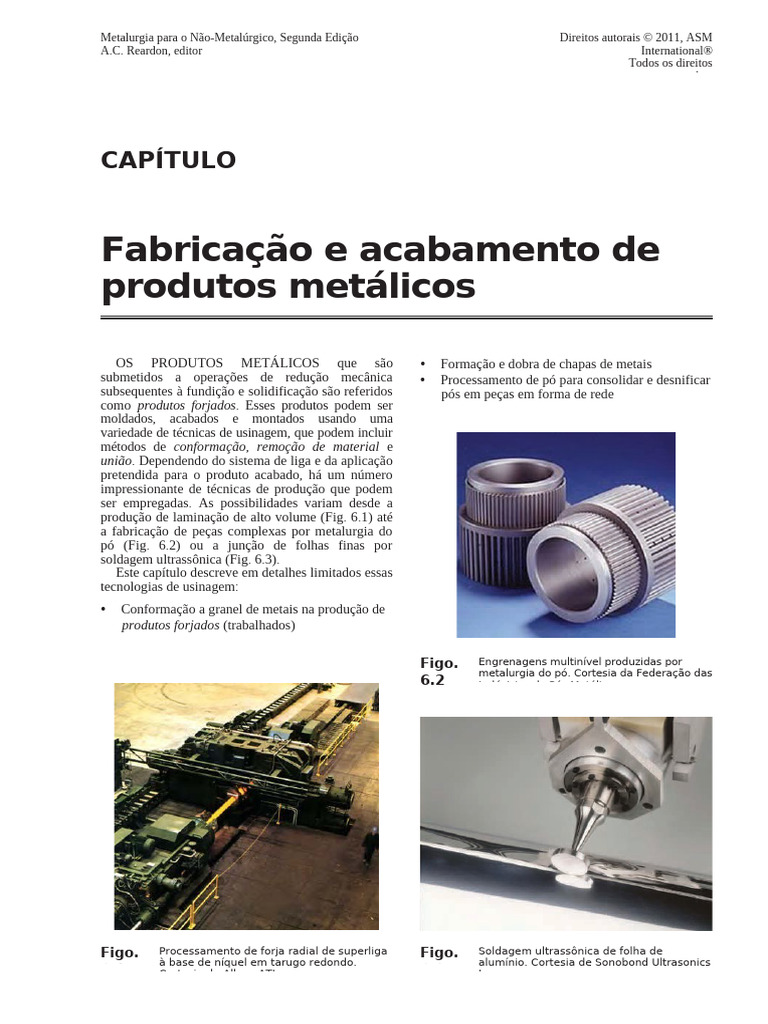Chapter 6 Fabrication and Finishing of Metal Products PT | PDF | Forjar ...