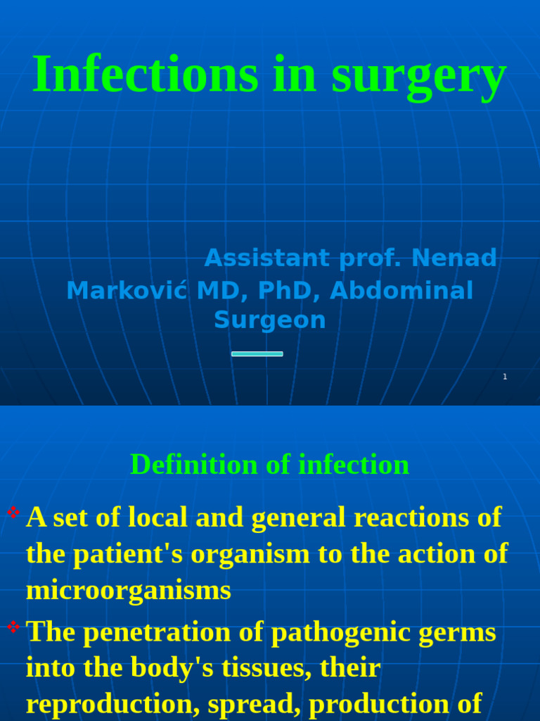 Surgical Infections: Types and Management | PDF | Sepsis | Shock ...