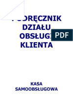 Podręcznik Działu Obsługi Klienta - Kasa Samoobsługowa