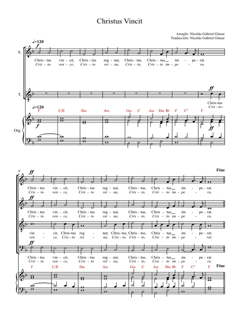 Christus Vincit Tradicional PDF