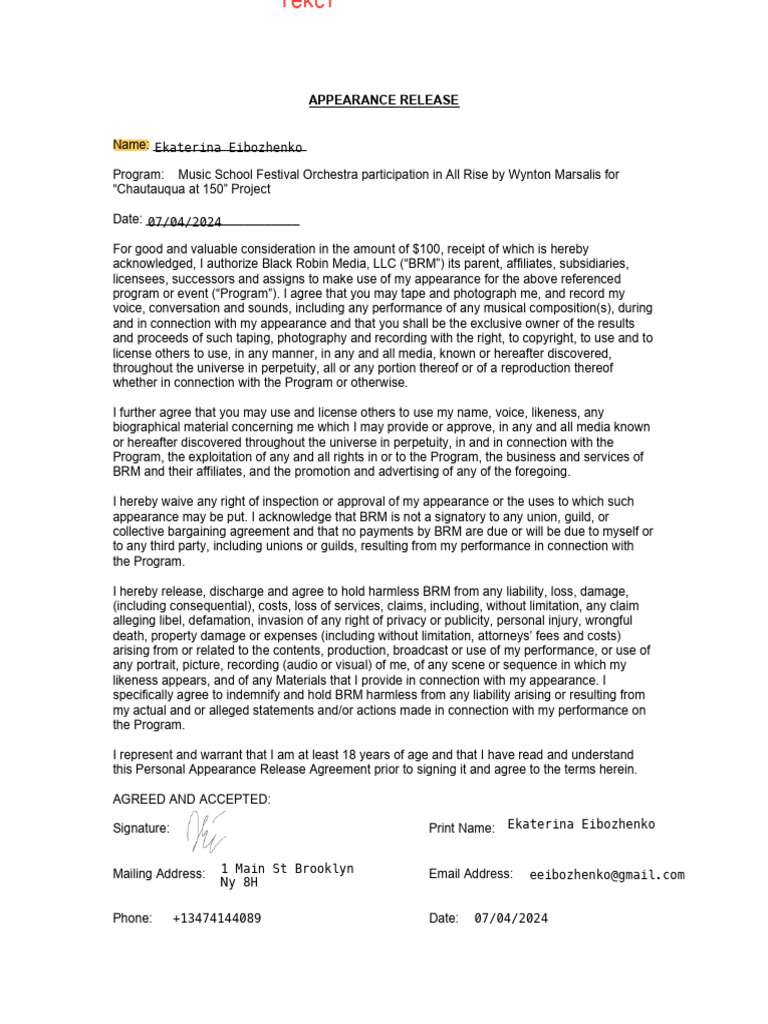 All Rise Media Release 2024 | PDF | Indemnity | Business Law