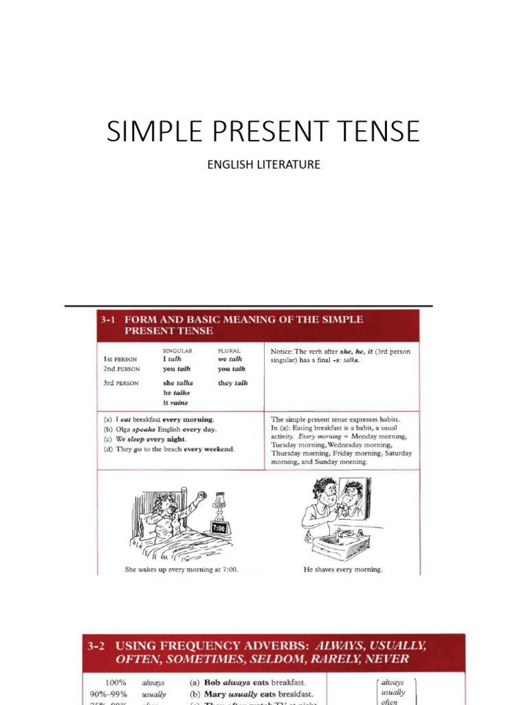 Simple Present Tense | PDF