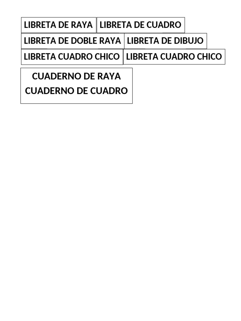 Cuaderno Raya | PDF
