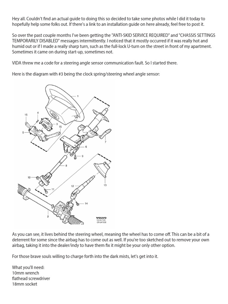 Clock Spring Installation Guide | PDF | Screw | Manufactured Goods