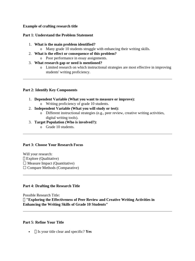 Enhancing Grade 10 Writing Skills | PDF