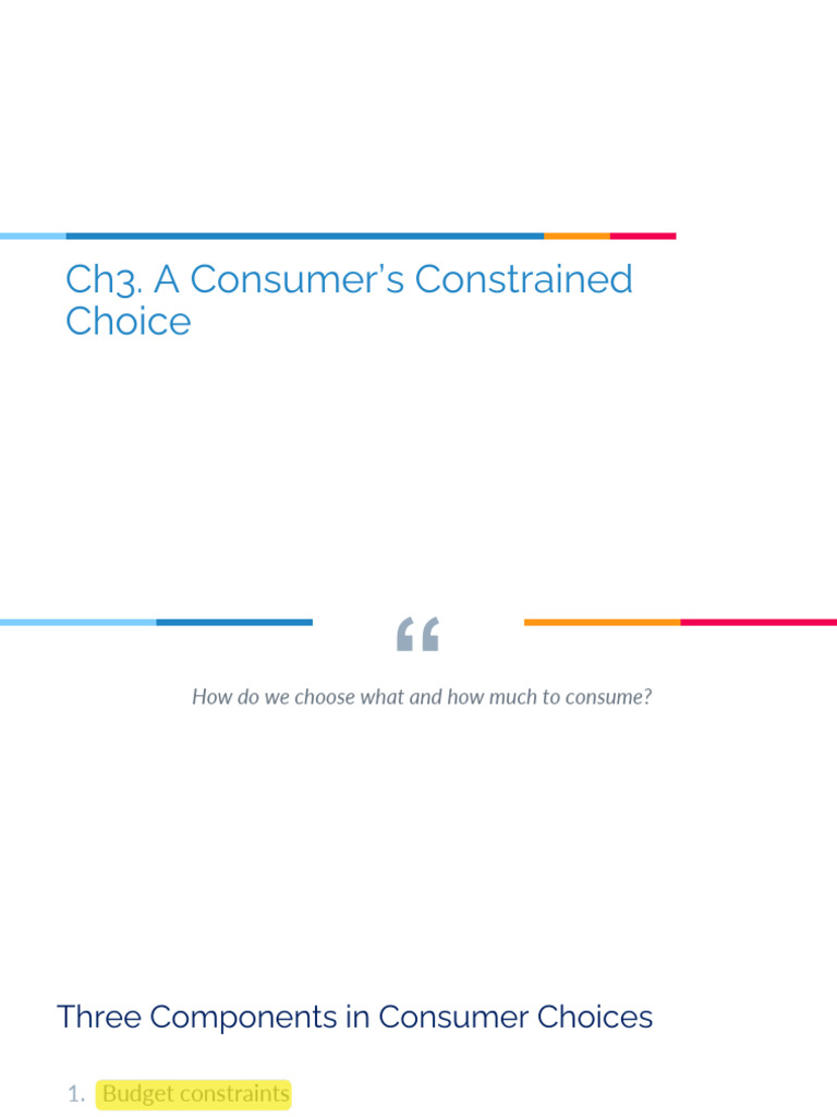 Consumer Choices and Unsatiation | PDF | Business Economics | Economies