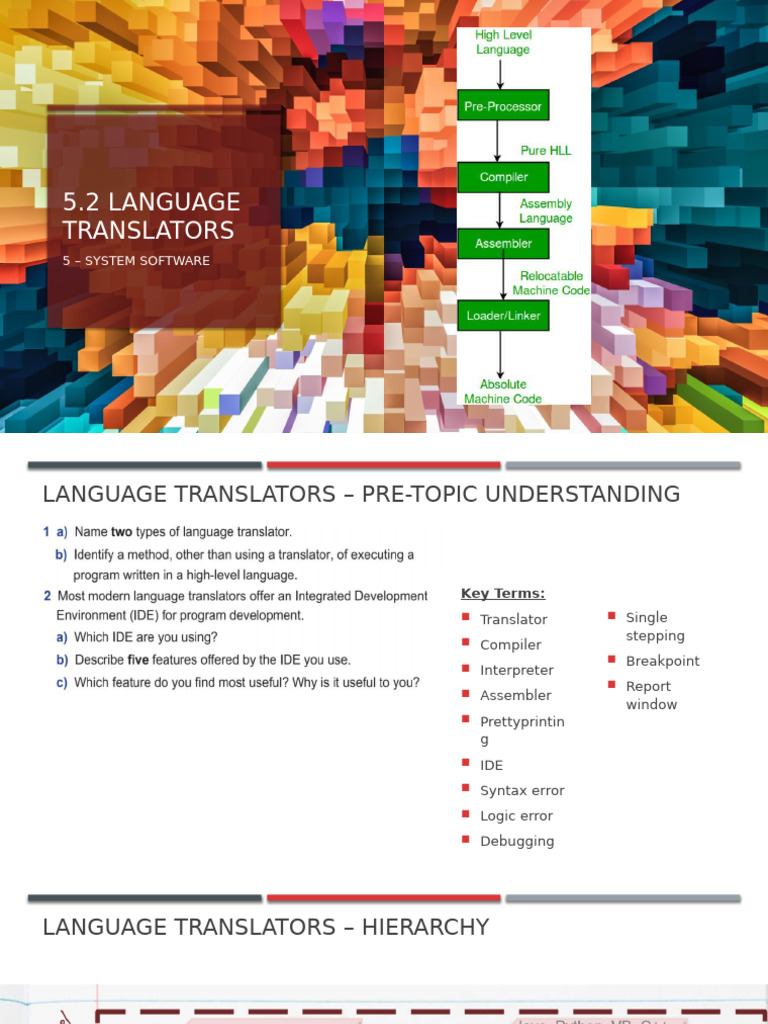 5.2 Language Translators 1 | PDF | Integrated Development Environment ...