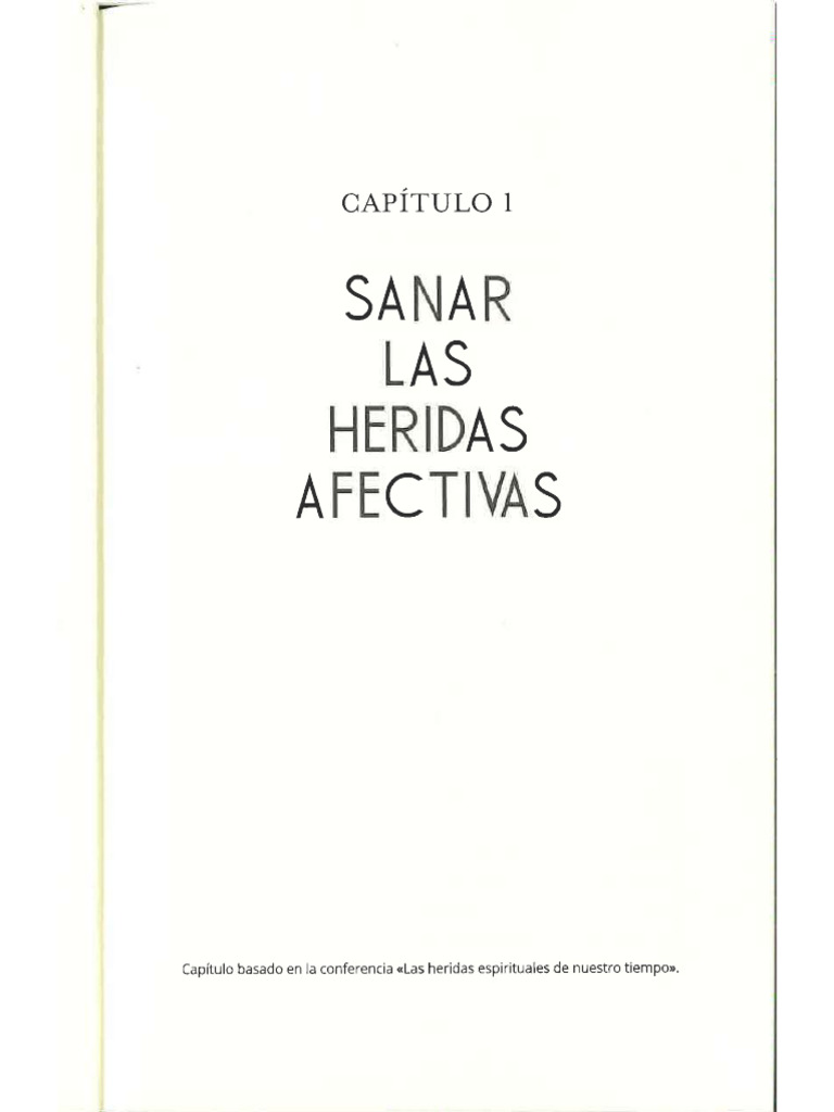 01 Sanar Las Heridas Afectivas Conferencias | PDF