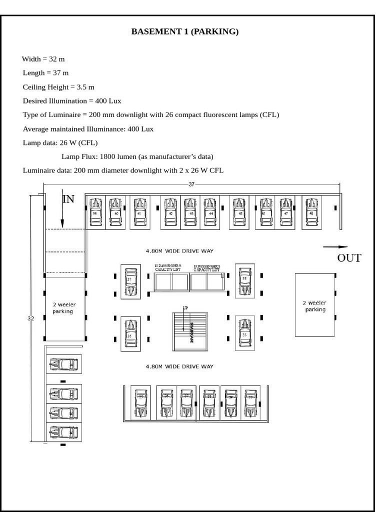 Lighting Design Specifications for Various Areas | PDF | Compact ...