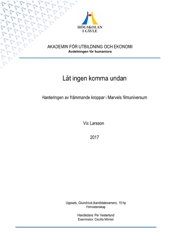 låt ingen komma undan | PDF