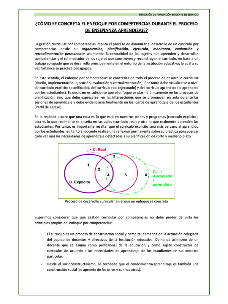 Lectura Complementaria - Enfoque Por Competencias Durante El Proceso de ...