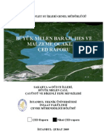 Büyük Melen Barajı ÇED Raporu