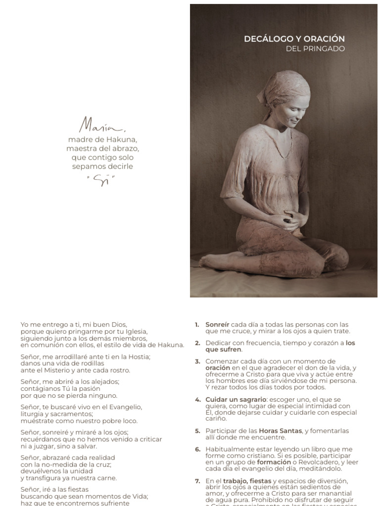 Decálogo y Oración del Pringado | PDF | Oración | eucaristía