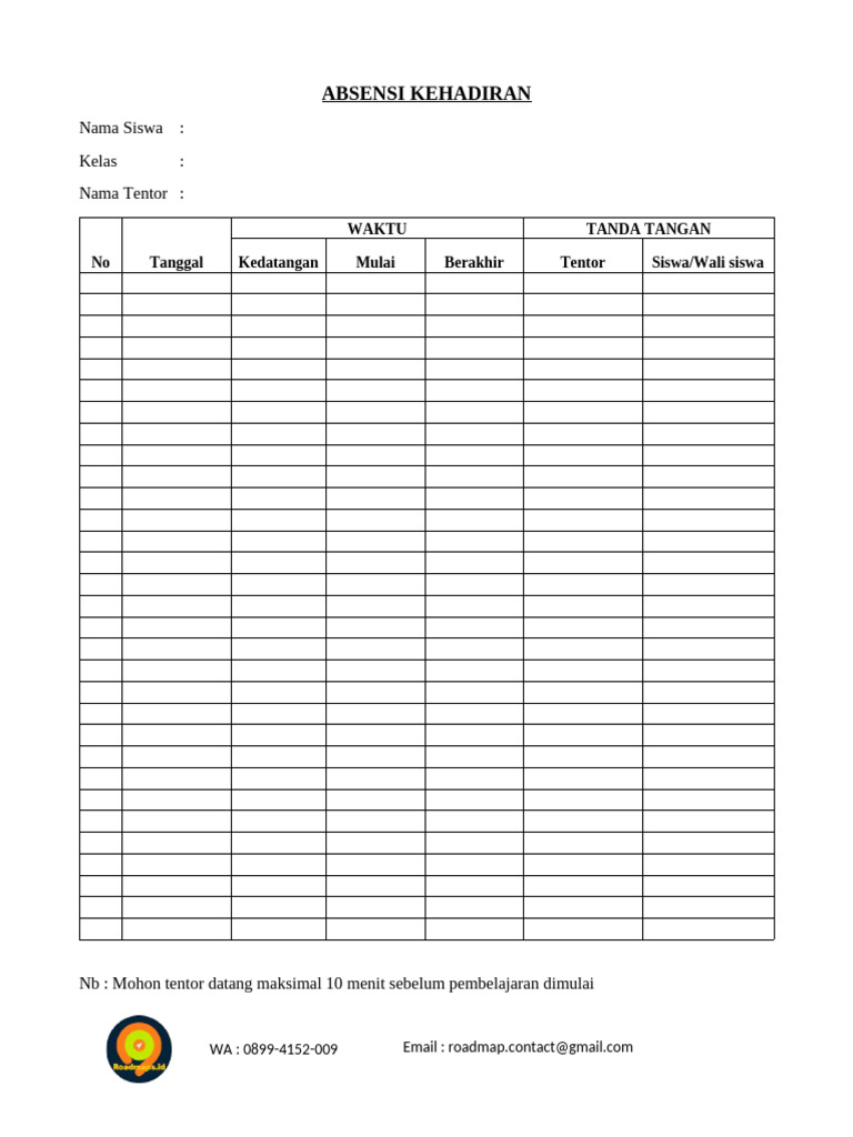 ABSENSI | PDF