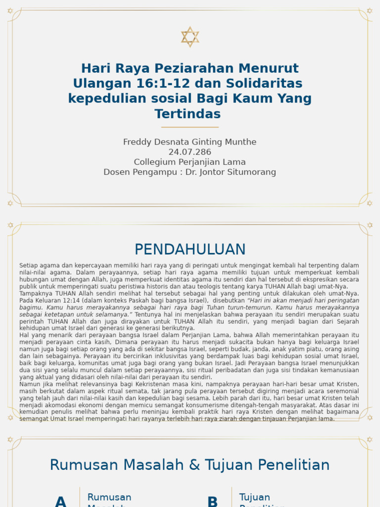 Hari Raya Bangsa Israel | PDF