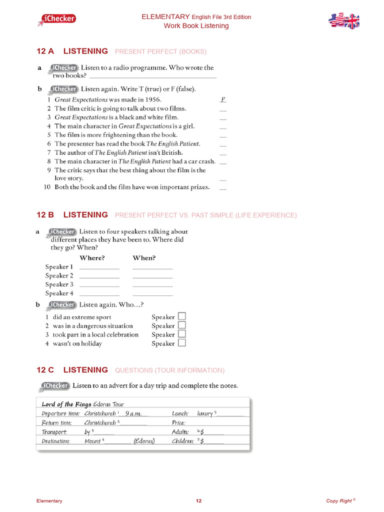 Elementary Wb Unit 12 Pdf