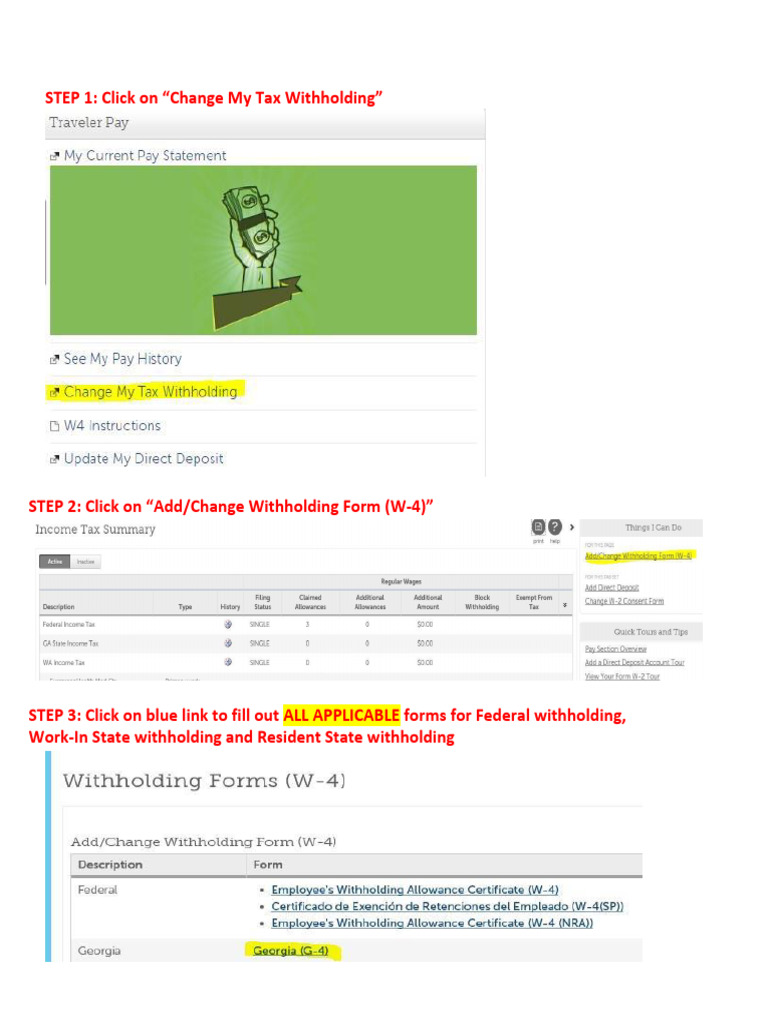 W-4 Instructions | PDF
