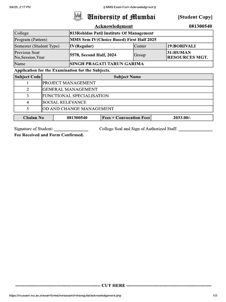 Mms HR | PDF