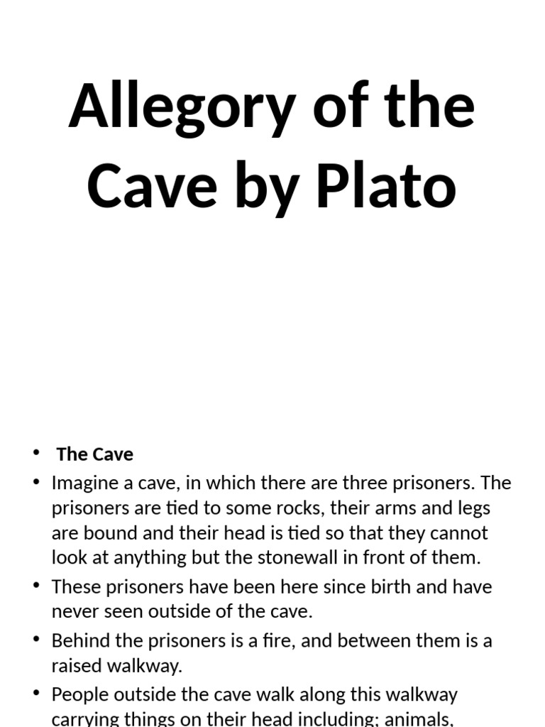 Allegory of The Cave by Plato | PDF | Epistemology