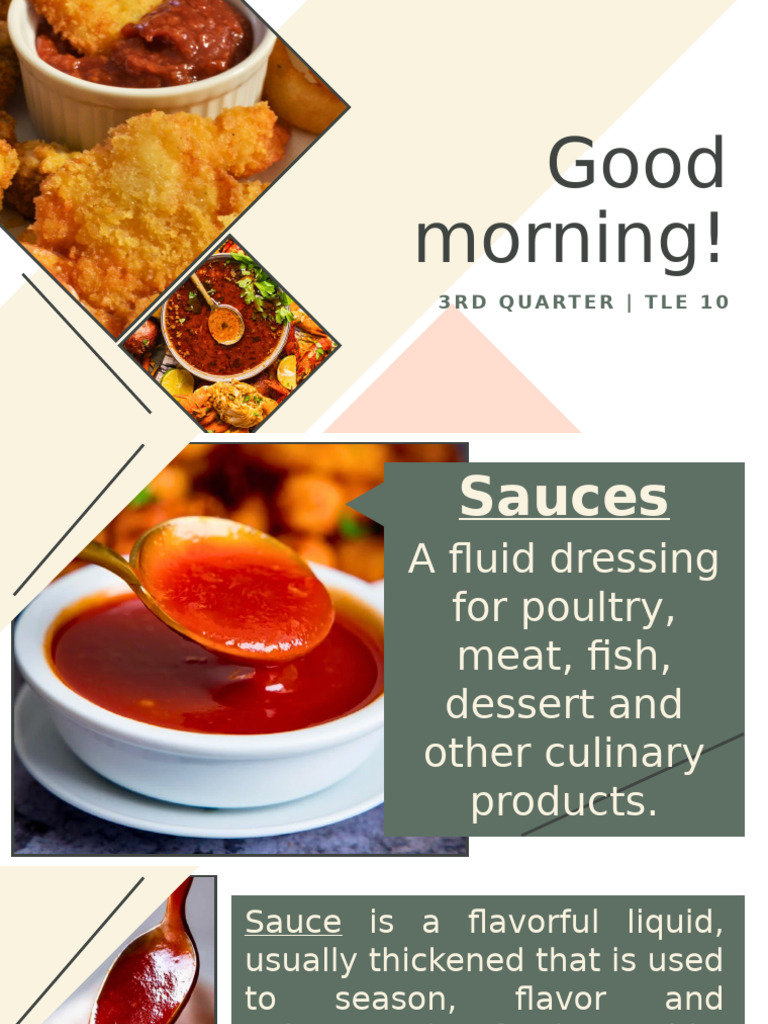 Essential Sauces for Culinary Mastery | PDF