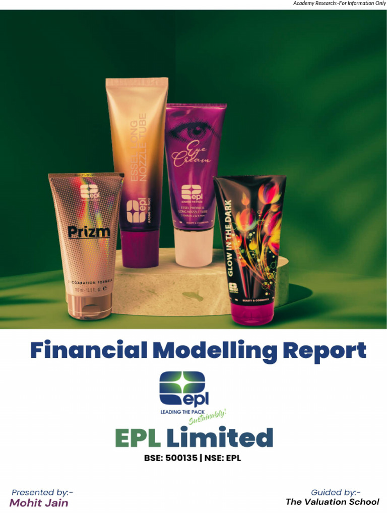 EPL Limited Financial Overview 2024 | PDF | Cost Of Capital | Business ...