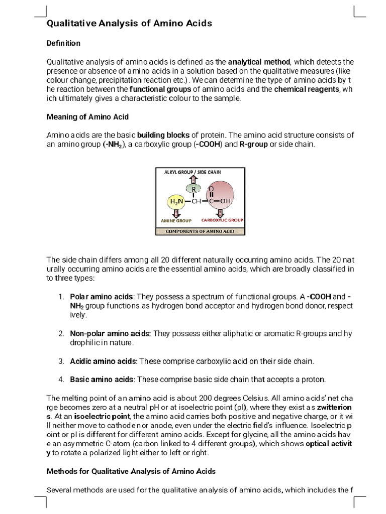 Bch 219 ful qualitative analysis of amino acids phoenix pdf