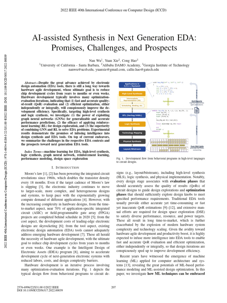 AI in Next-Gen EDA Synthesis | PDF | Logic Synthesis | Computing