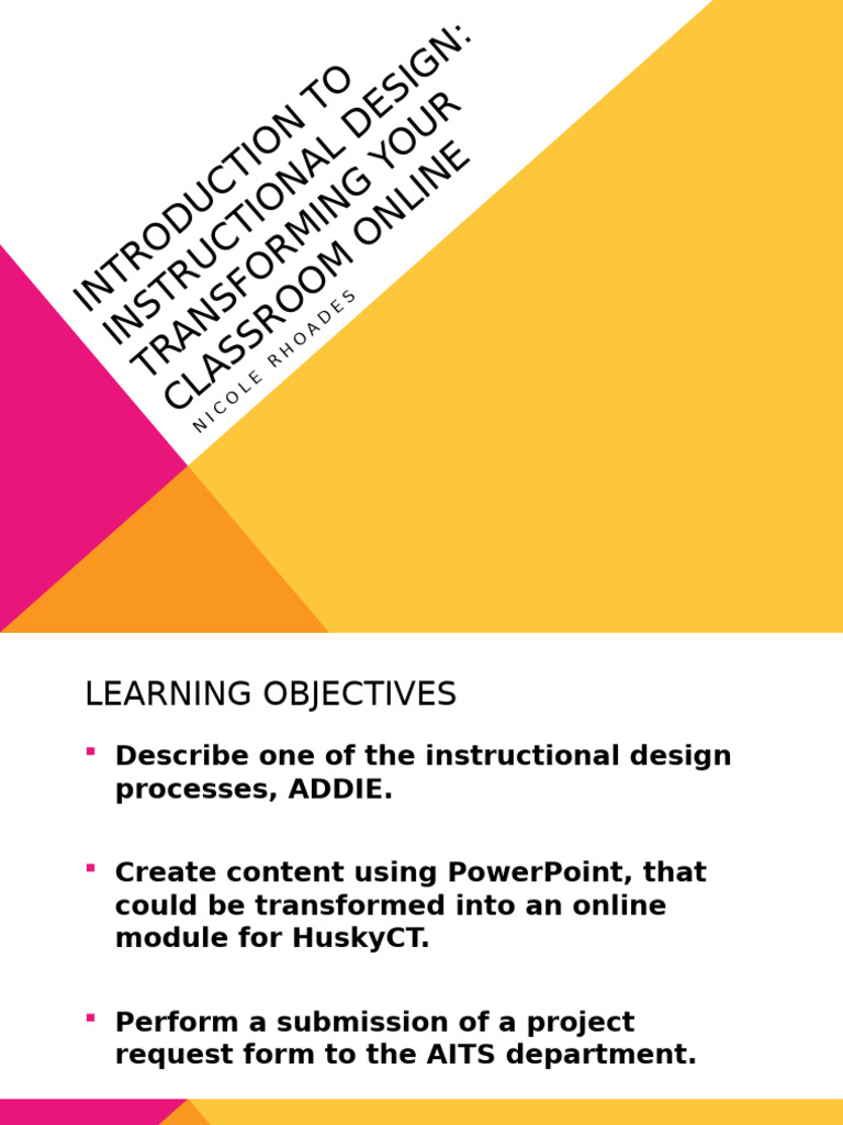 Online Instructional Design Basics | PDF | Instructional Design ...