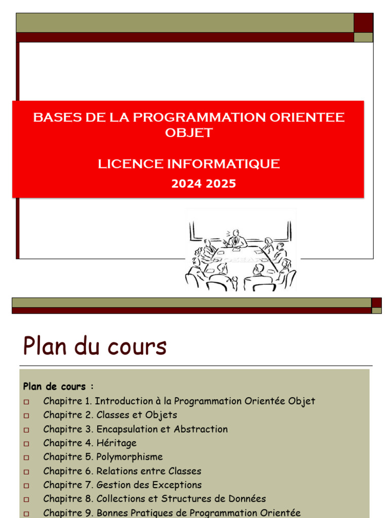 Bases de la POO en Java 2024-2025 | PDF | Java (Langage de ...