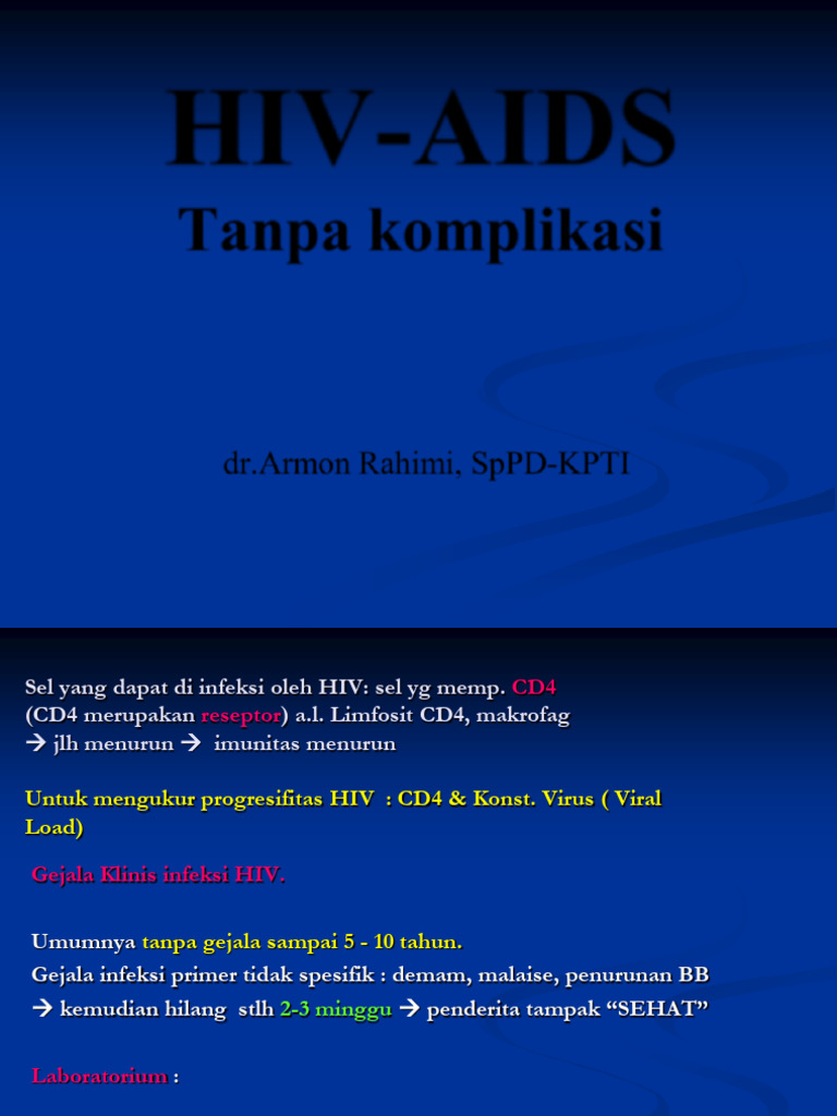 Hiv Aids Tanpa Komplikasi 2 | PDF
