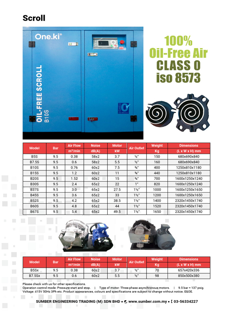 Compressor Specifications Overview | PDF | Electrical Engineering
