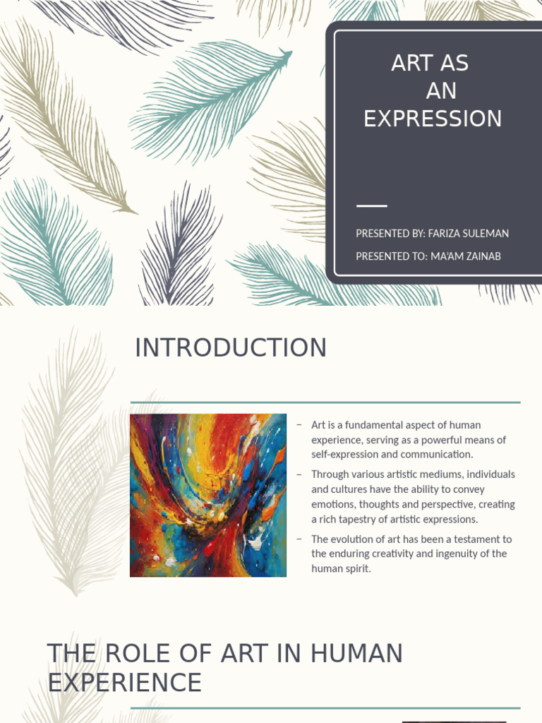 The Power of Art as Expression | PDF | Narrative | Creativity