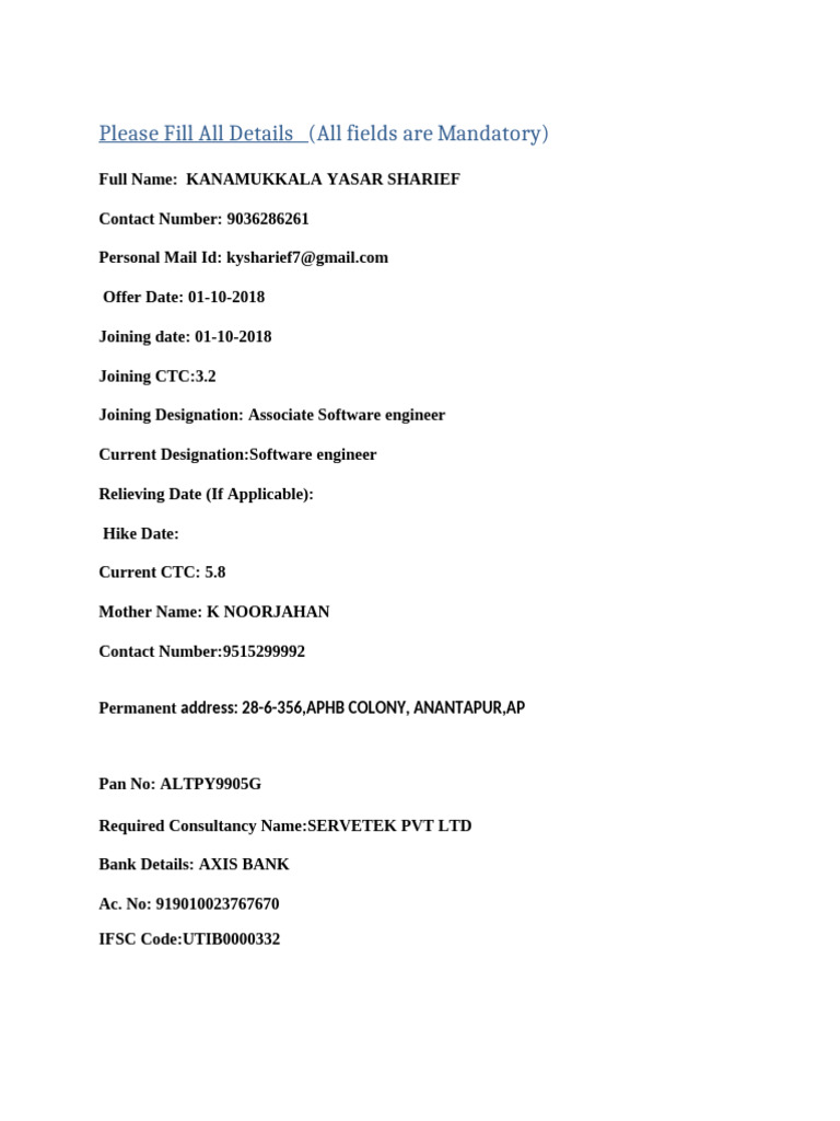 Registration Form R | PDF
