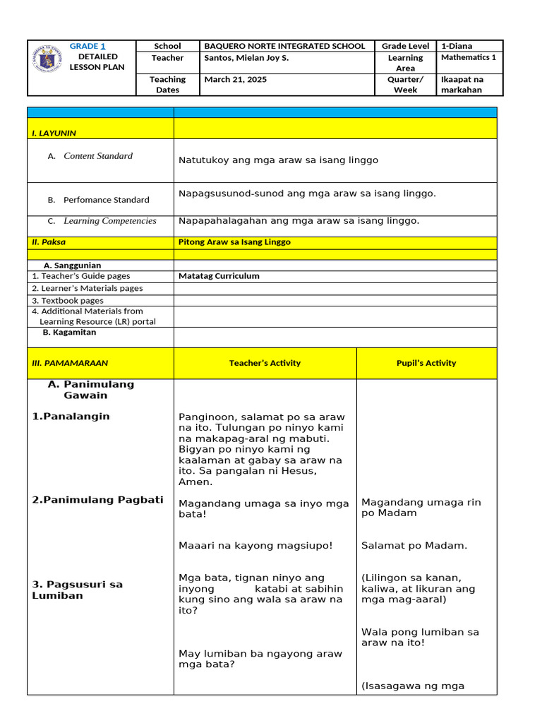 Edited Lesson Plan | PDF