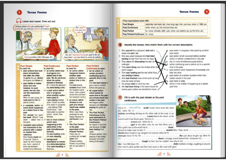 Past Tense and Narrative Text - Removed | PDF