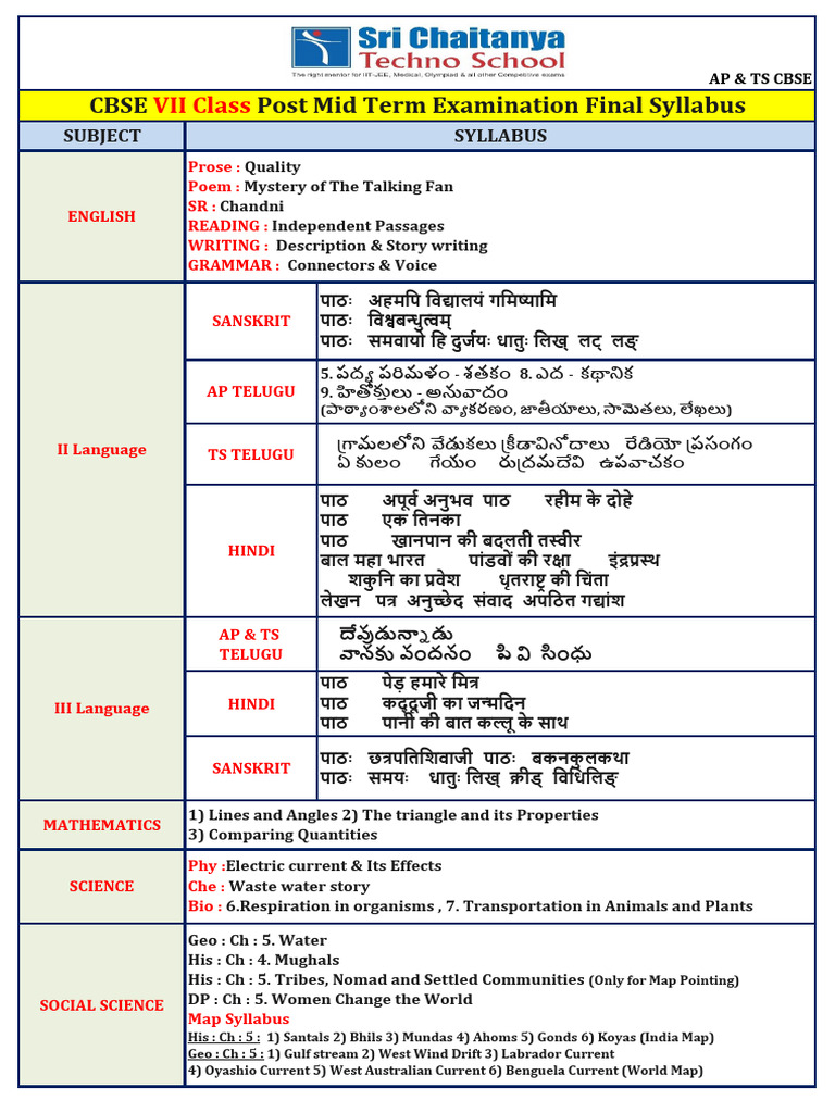Exam Schedule 3 | PDF