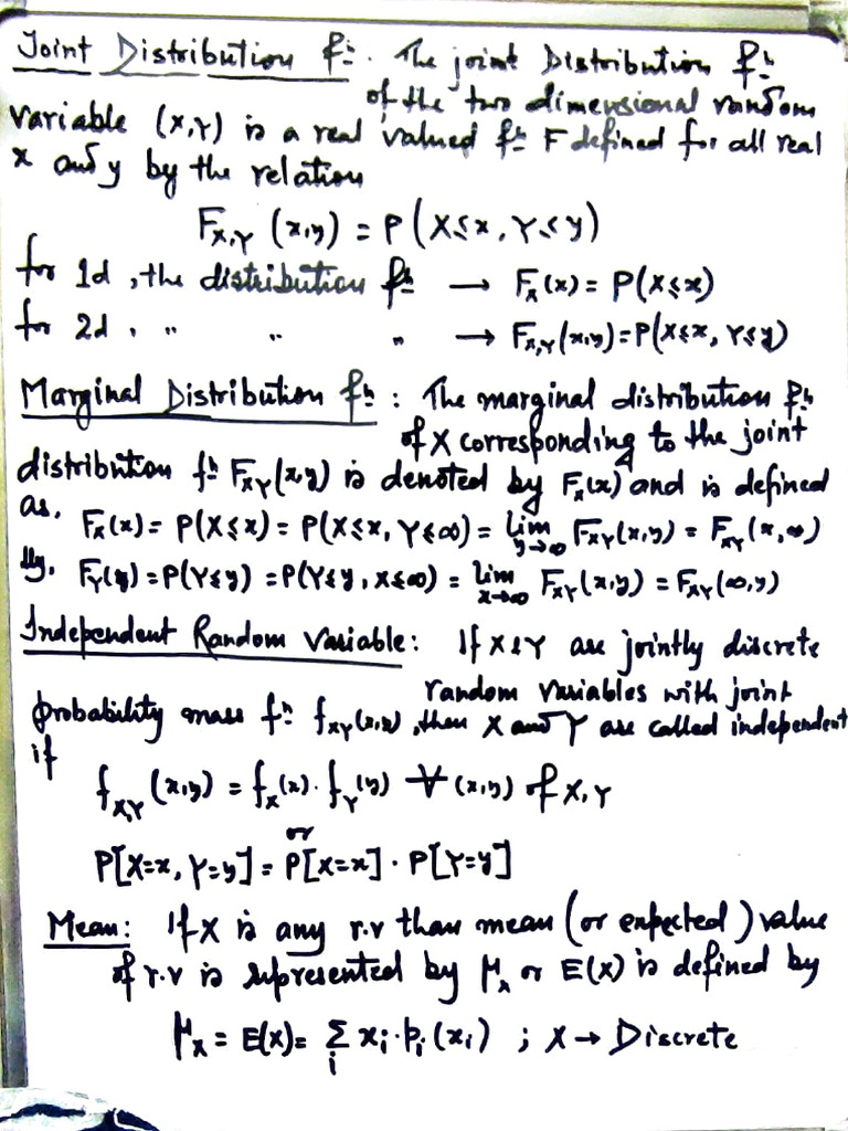 Joint Distribution and Variance Analysis | PDF