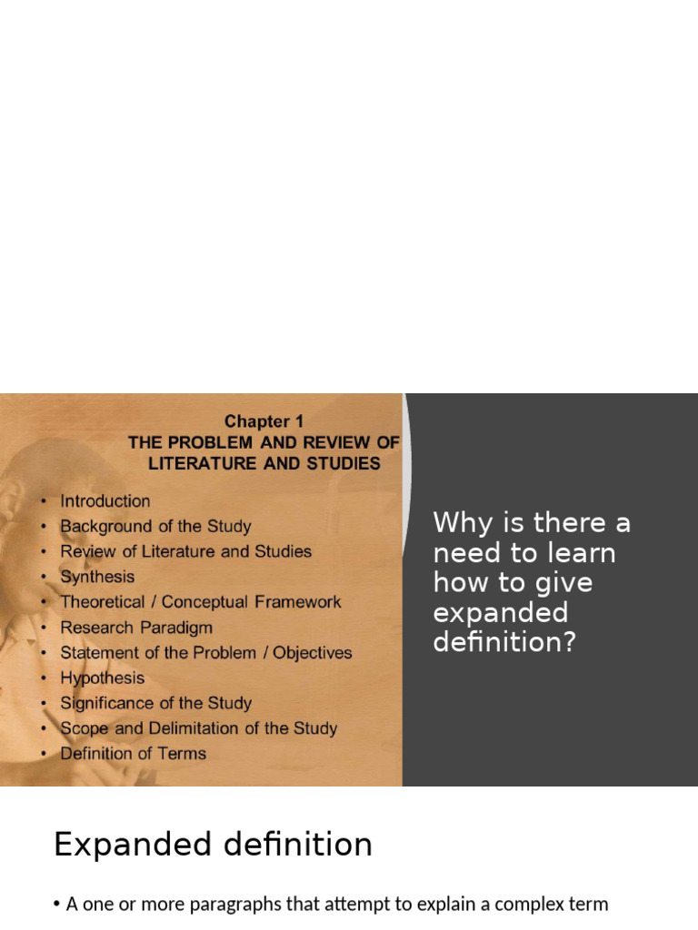 Understanding Expanded Definitions Techniques | PDF | Carbohydrates ...