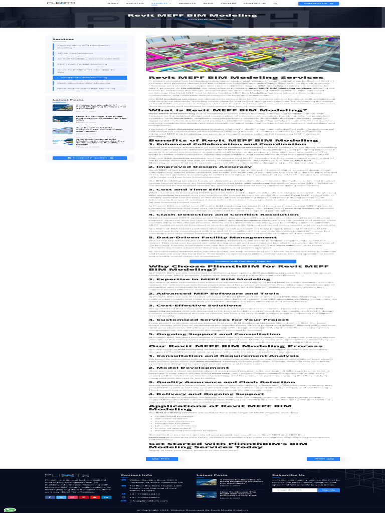Revit MEPF BIM Modeling Services | PDF | Building Information Modeling ...