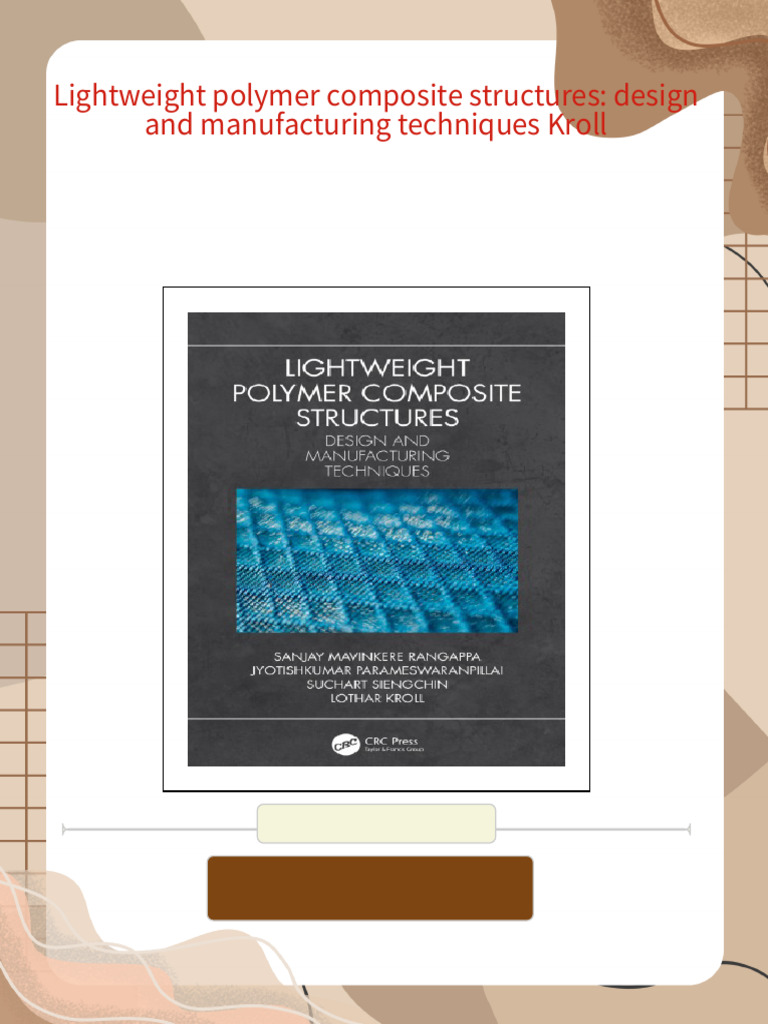 Lightweight Polymer Composite Structures: Design and Manufacturing ...