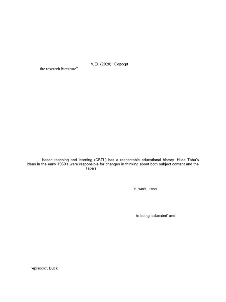 Concept-Based Teaching Review | PDF | Concept | Curriculum
