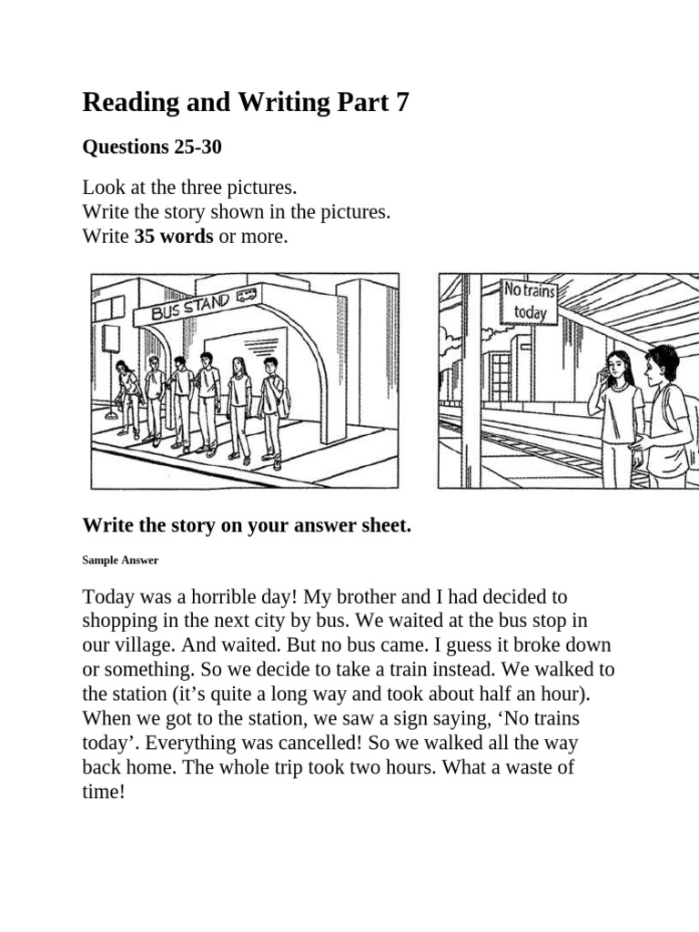 Story Writing Exercise: Picture Prompts | PDF