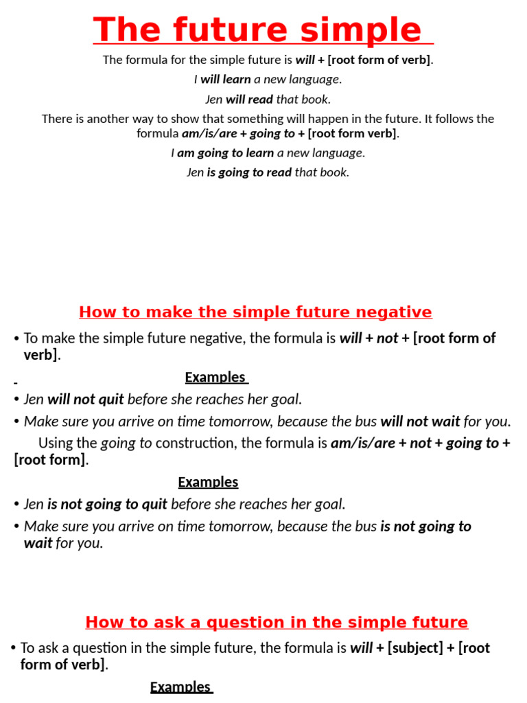 Mastering Simple Future Tense | PDF